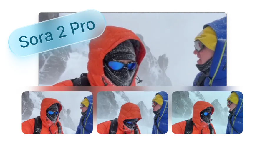 OpenAI Sora 2 Pro generating cinematic AI b-roll with high fidelity in Visla